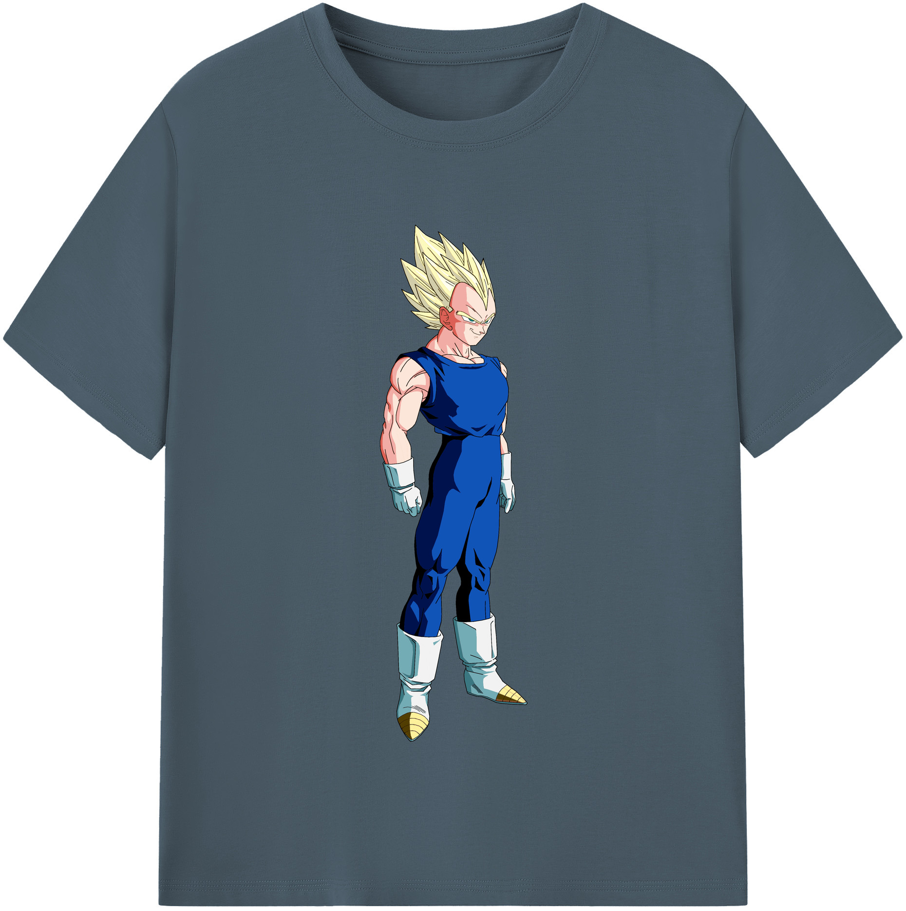 （画像用） ドラゴンボール ベジータ四世（Bejīta Yonsei）DRAGON BALL Vegeta IV 綿100％半袖Tシャツ（フロントプリント）